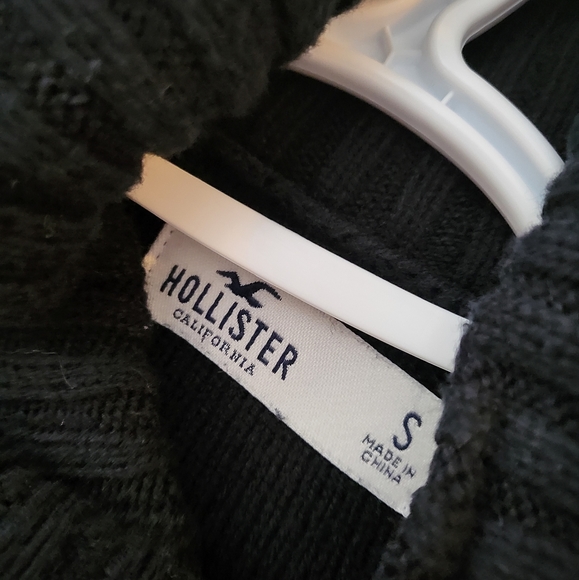 Hollister Cable Knit Dress Cowl Neck Turtleneck - Picture 3 of 4